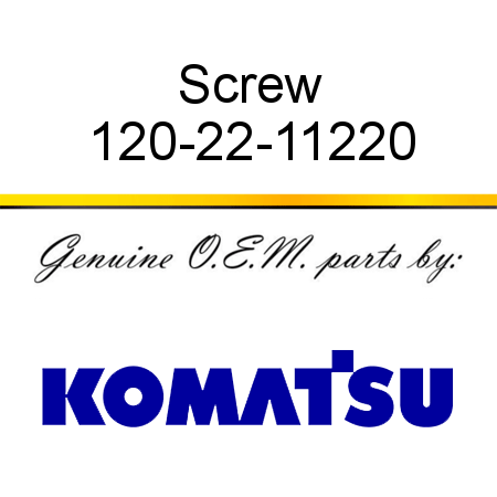 Screw 120-22-11220