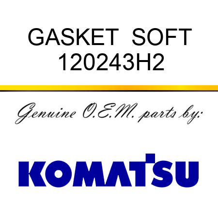 GASKET  SOFT 120243H2
