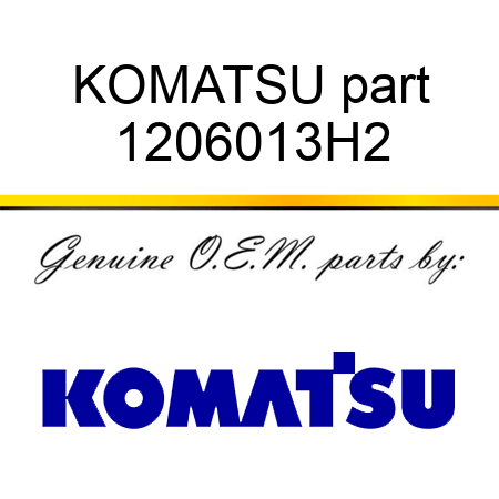 KOMATSU part 1206013H2