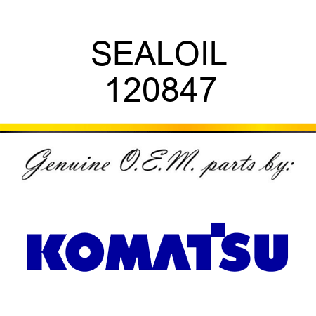 SEAL,OIL 120847
