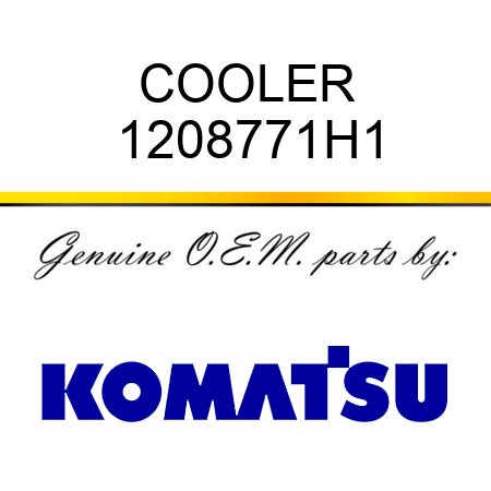 COOLER 1208771H1