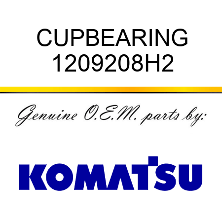 CUP,BEARING 1209208H2