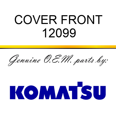 COVER, FRONT 12099