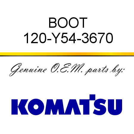 BOOT 120-Y54-3670