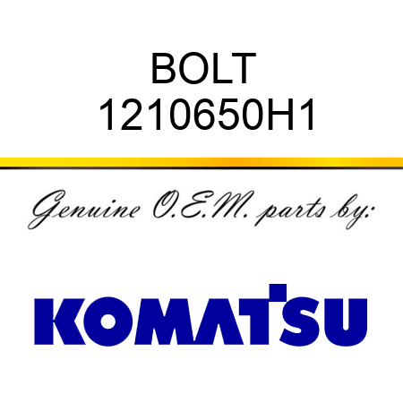 BOLT 1210650H1