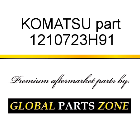 KOMATSU part 1210723H91