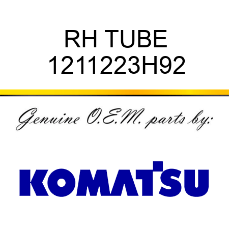 RH TUBE 1211223H92