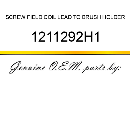 SCREW, FIELD COIL LEAD TO BRUSH HOLDER 1211292H1