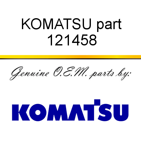 KOMATSU part 121458
