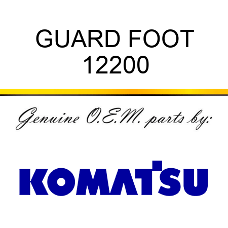 GUARD, FOOT 12200