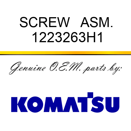 SCREW   ASM. 1223263H1
