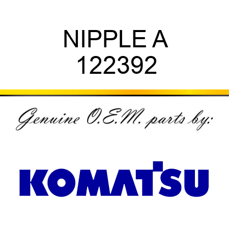 NIPPLE A 122392