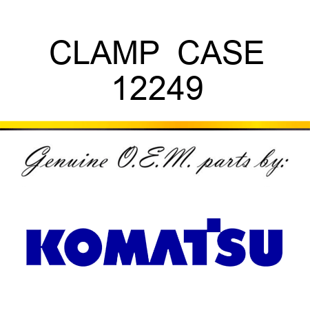 CLAMP  CASE 12249