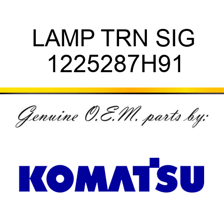 LAMP TRN SIG 1225287H91