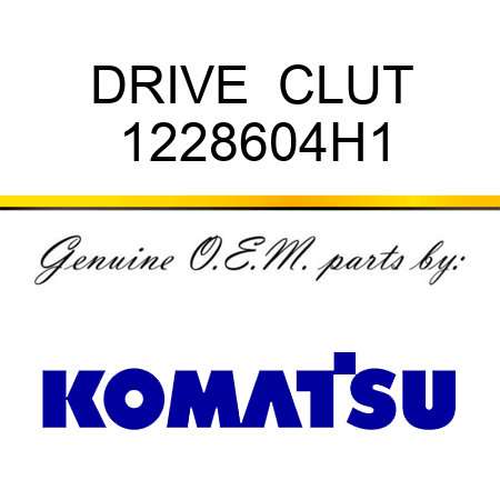 DRIVE  ,CLUT 1228604H1