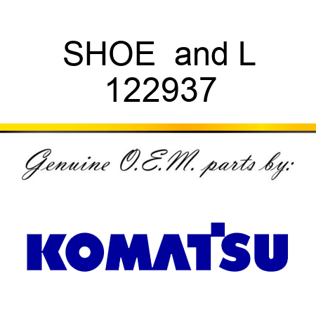 SHOE &L 122937
