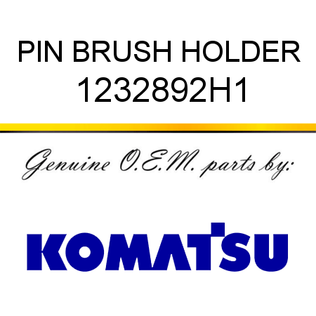 PIN, BRUSH HOLDER 1232892H1