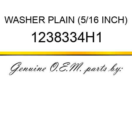 WASHER, PLAIN (5/16 INCH) 1238334H1