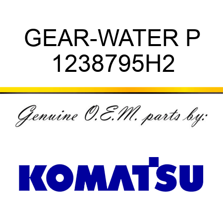 GEAR-WATER P 1238795H2