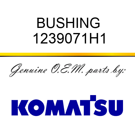 BUSHING 1239071H1