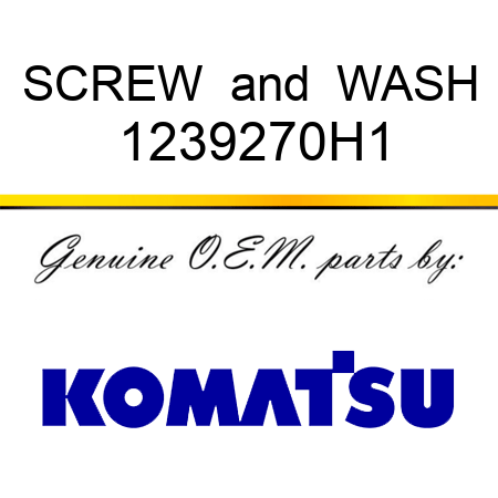 SCREW & WASH 1239270H1