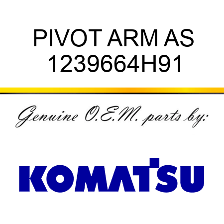 PIVOT ARM AS 1239664H91