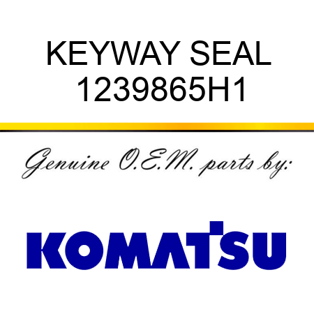 KEYWAY SEAL 1239865H1