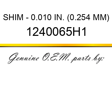 SHIM - 0.010 IN. (0.254 MM) 1240065H1