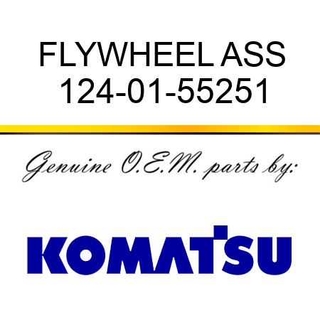 FLYWHEEL ASS 124-01-55251