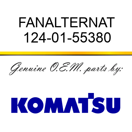 FAN,ALTERNAT 124-01-55380