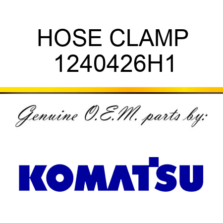 HOSE CLAMP 1240426H1