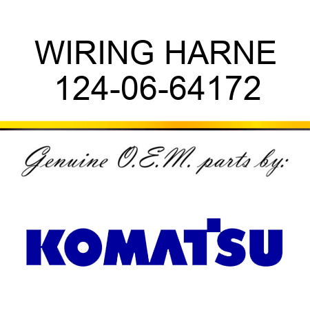WIRING HARNE 124-06-64172