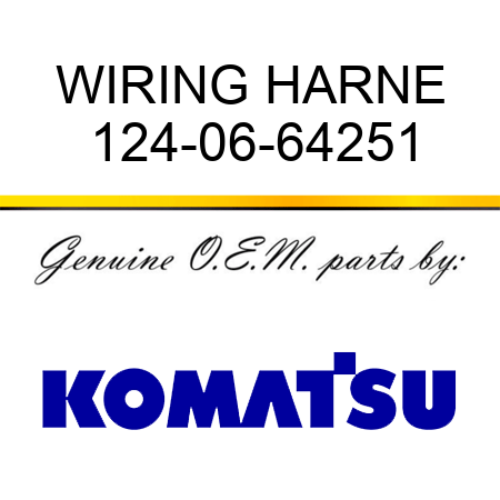 WIRING HARNE 124-06-64251