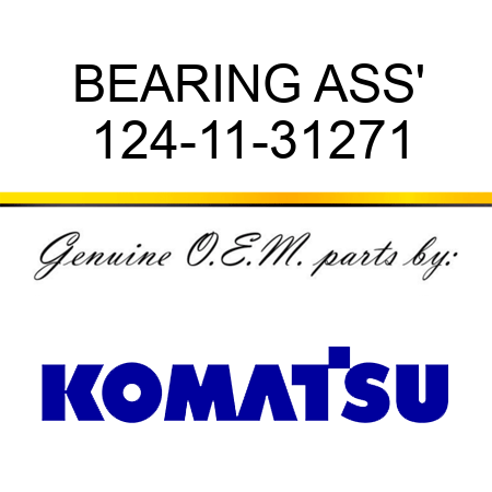 BEARING ASS' 124-11-31271