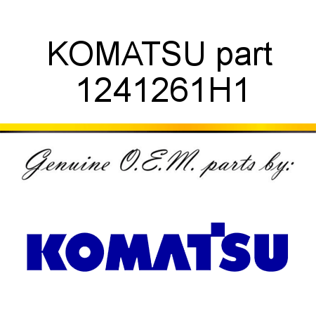 KOMATSU part 1241261H1