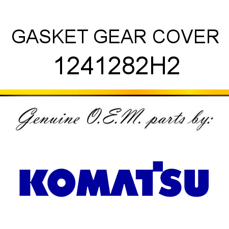 GASKET, GEAR COVER 1241282H2