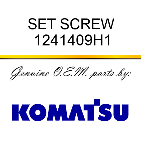 SET SCREW 1241409H1