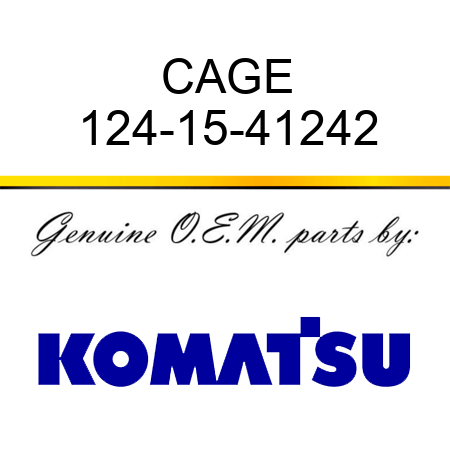 CAGE 124-15-41242