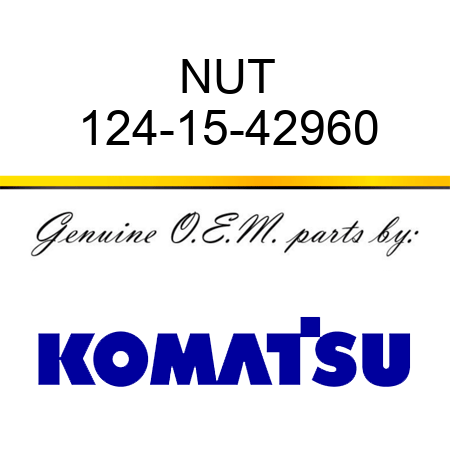 NUT 124-15-42960