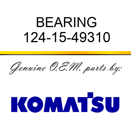 BEARING 124-15-49310