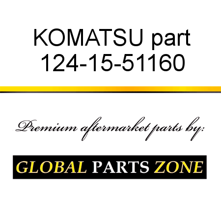 KOMATSU part 124-15-51160