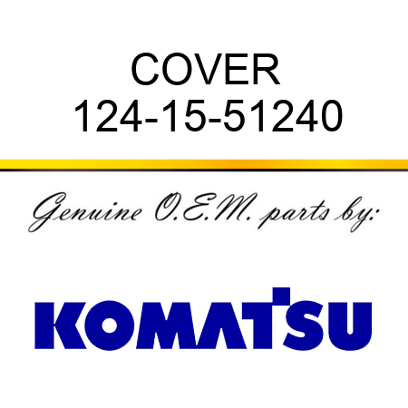 COVER 124-15-51240