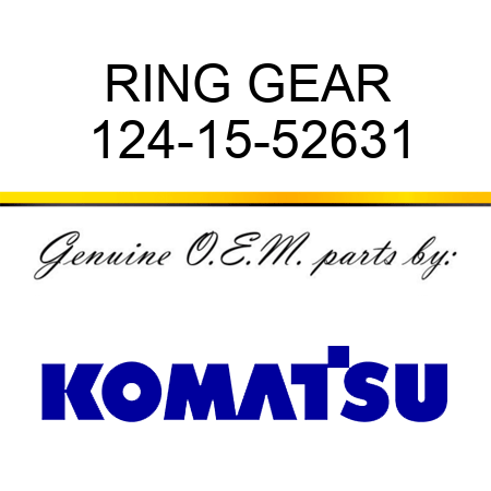 RING GEAR 124-15-52631