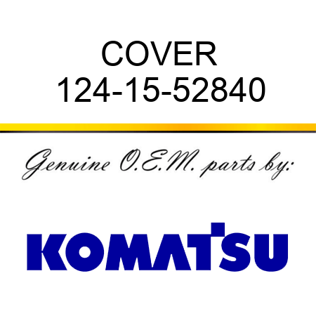 COVER 124-15-52840