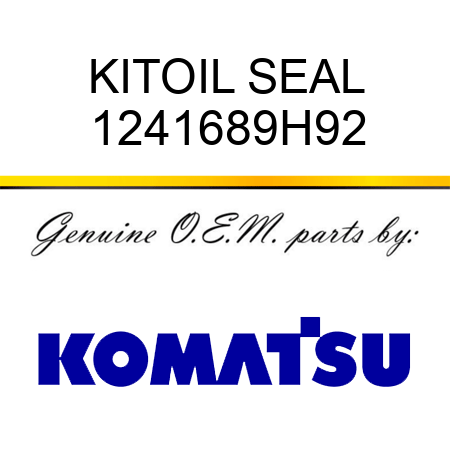 KIT,OIL SEAL 1241689H92