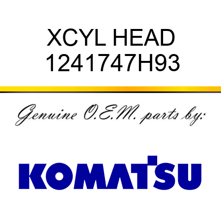 XCYL HEAD 1241747H93