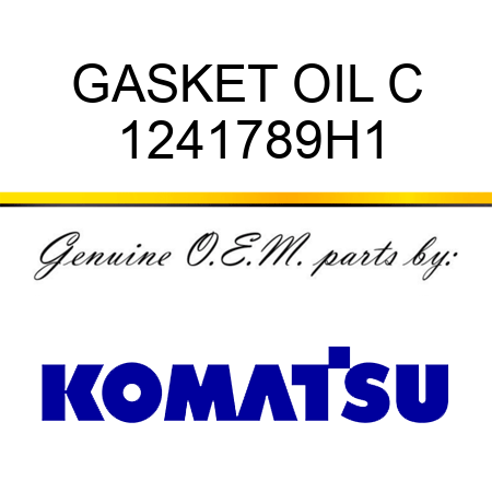 GASKET OIL C 1241789H1