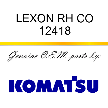 LEXON, RH CO 12418