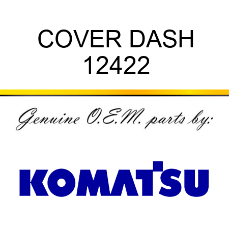COVER, DASH 12422
