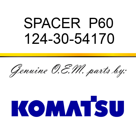 SPACER  P60 124-30-54170